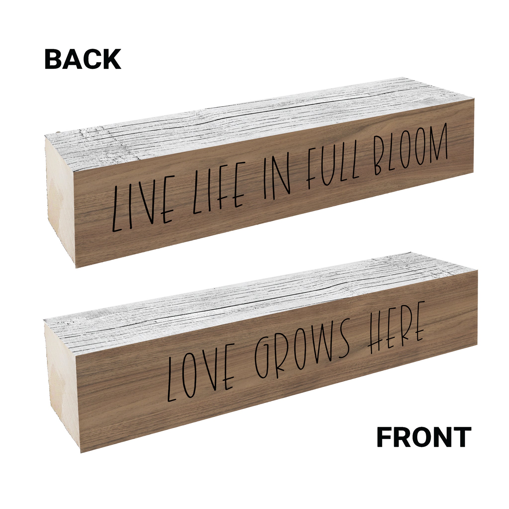 Live Life In Full Bloom Block - blocks | Kendrick Home